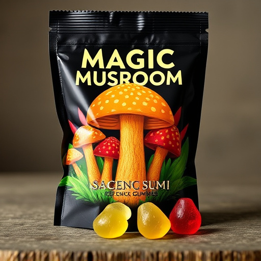 Magic Mushroom Gummies Packaging Shots