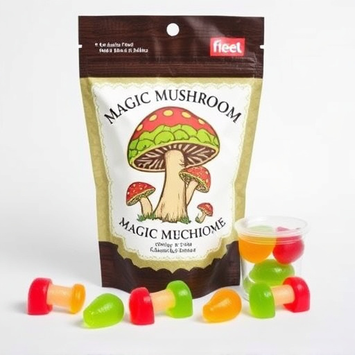 Magic Mushroom Gummies Packaging Shots
