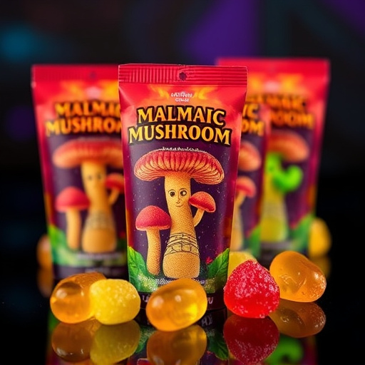 Magic Mushroom Gummies Packaging Shots