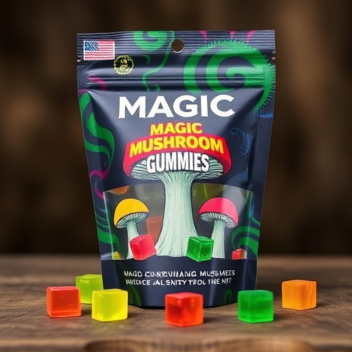 Magic Mushroom Gummies Packaging Shots