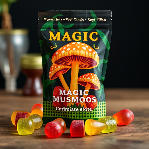 Magic Mushroom Gummies Packaging Shots
