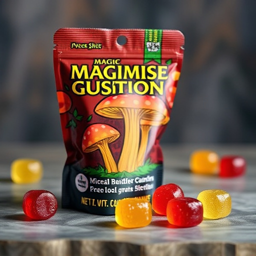 Magic Mushroom Gummies Packaging Shots