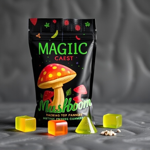 Magic Mushroom Gummies Packaging Shots