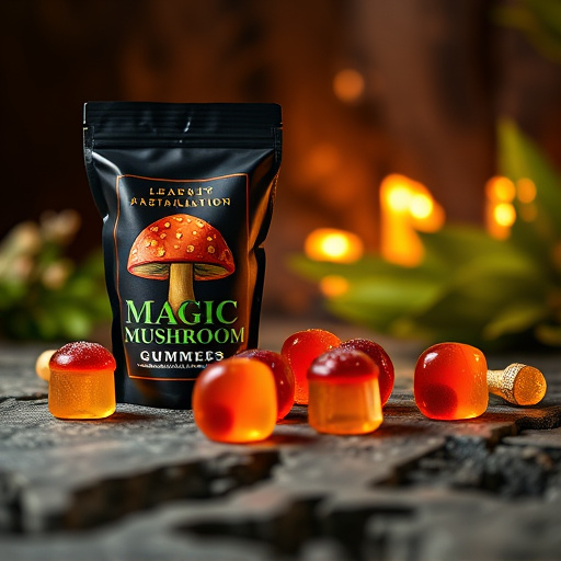 Magic Mushroom Gummies Packaging Shots
