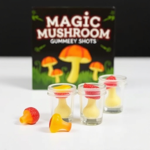 Magic Mushroom Gummies Packaging Shots