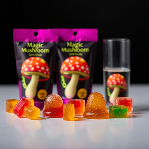 Magic Mushroom Gummies Packaging Shots