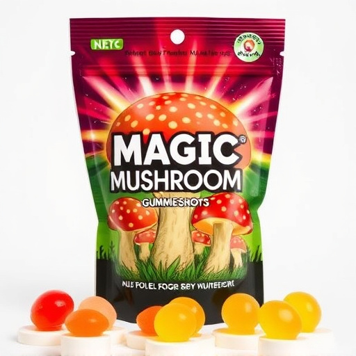 Magic Mushroom Gummies Packaging Shots
