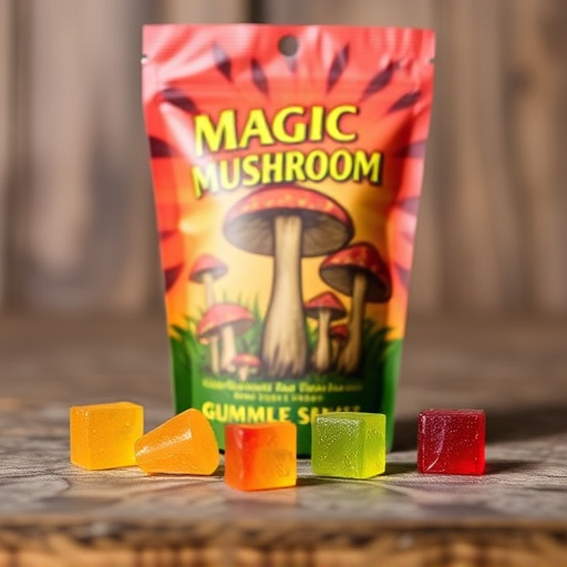 Magic Mushroom Gummies Packaging Shots