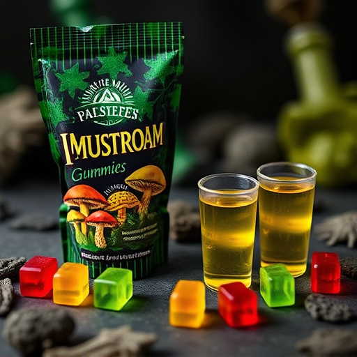 Magic Mushroom Gummies Packaging Shots
