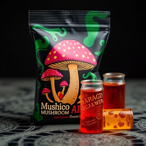 Magic Mushroom Gummies Packaging Shots