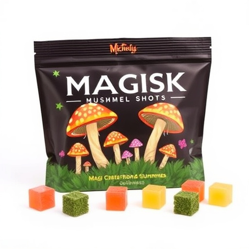 Magic Mushroom Gummies Packaging Shots