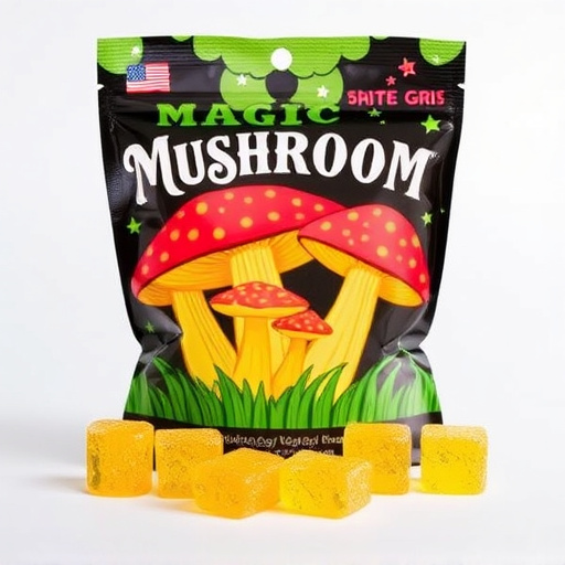 Magic Mushroom Gummies Packaging Shots