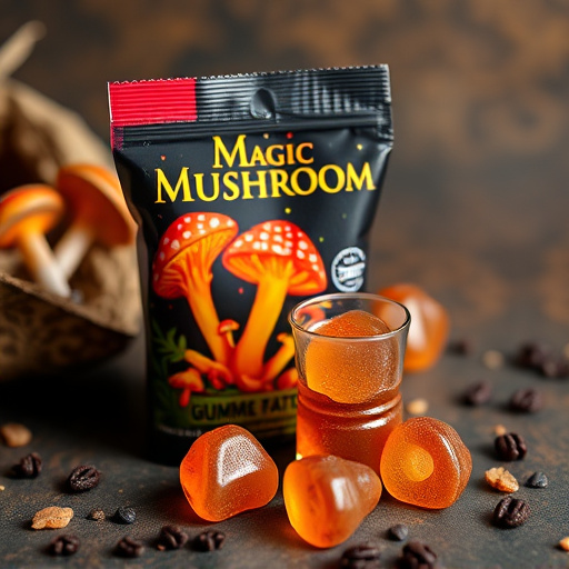 Magic Mushroom Gummies Packaging Shots