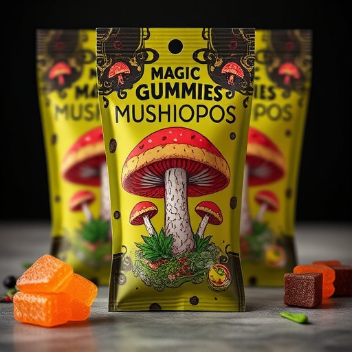 Magic Mushroom Gummies Packaging Shots