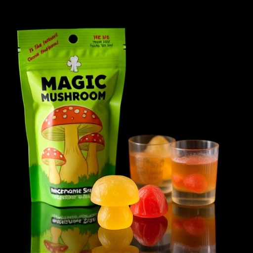 Magic Mushroom Gummies Packaging Shots