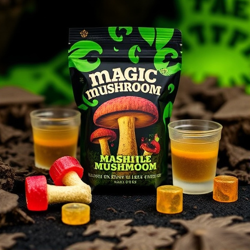 Magic Mushroom Gummies Packaging Shots