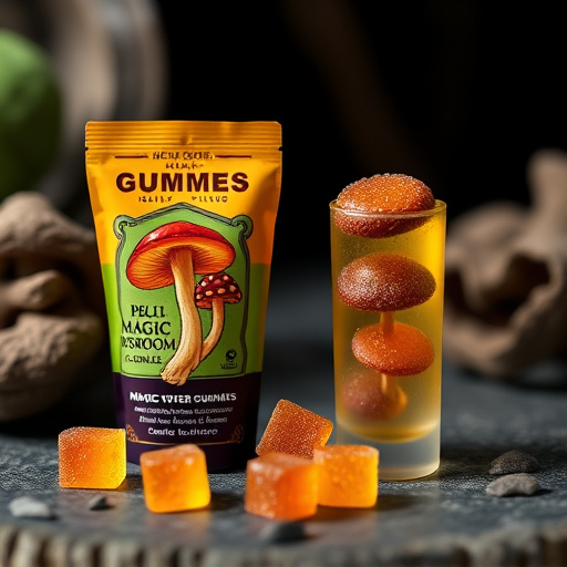 Magic Mushroom Gummies Packaging Shots