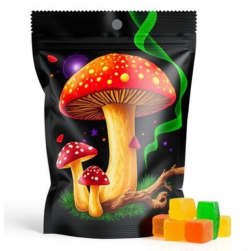 Magic Mushroom Gummies Packaging Shots