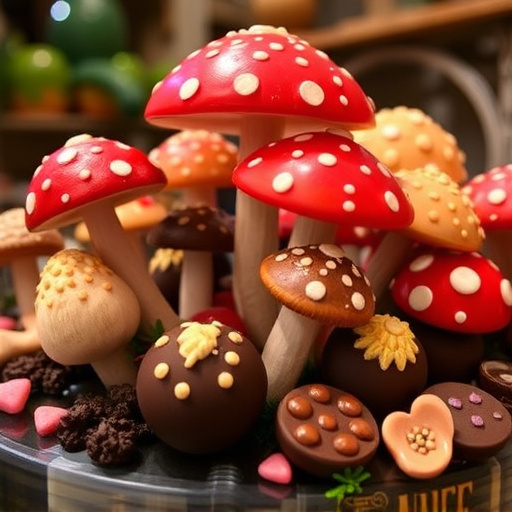 Psilocybin Magic Mushroom Chocolates Display