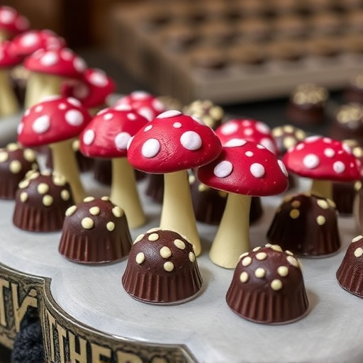 Psilocybin Magic Mushroom Chocolates Display