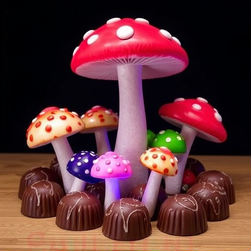 Psilocybin Magic Mushroom Chocolates Display