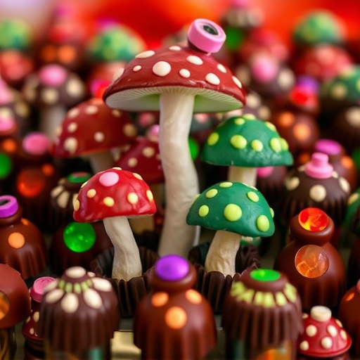 Psilocybin Magic Mushroom Chocolates Display