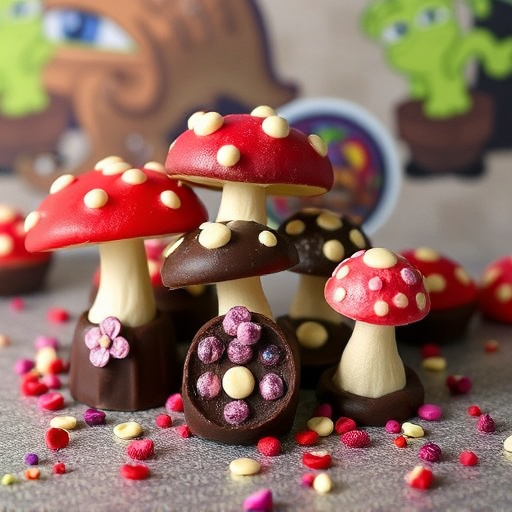 Psilocybin Magic Mushroom Chocolates Display