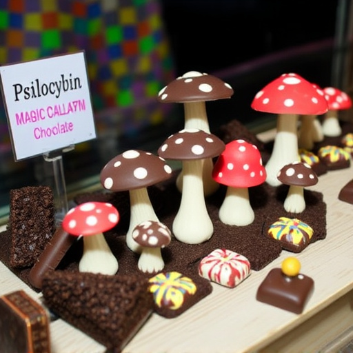 Psilocybin Magic Mushroom Chocolates Display