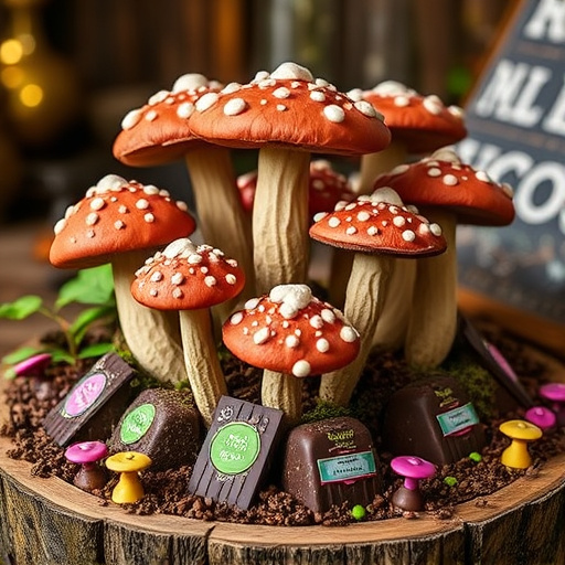 Psilocybin Magic Mushroom Chocolates Display