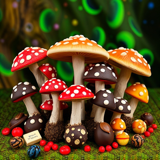 Psilocybin Magic Mushroom Chocolates Display