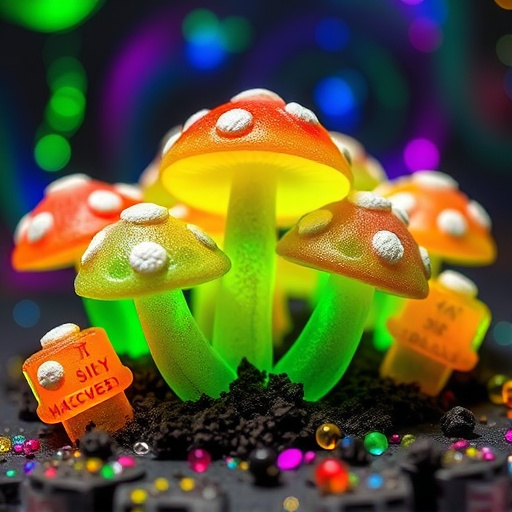 Psilocybin Magic Mushroom Gummies Display