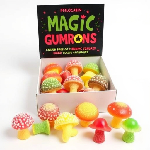 Psilocybin Magic Mushroom Gummies Display