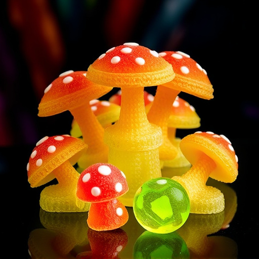 Psilocybin Magic Mushroom Gummies Display