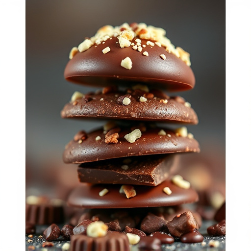 Stacked Magic Mushroom Chocolates Macro