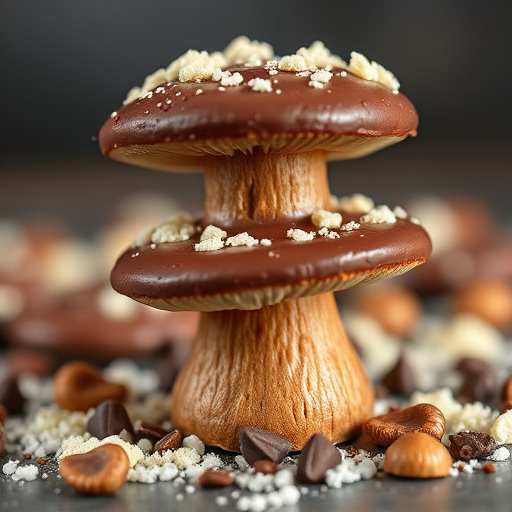 Stacked Magic Mushroom Chocolates Macro