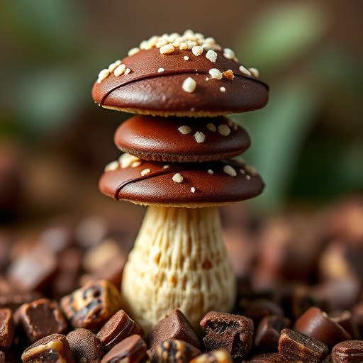 Stacked Magic Mushroom Chocolates Macro