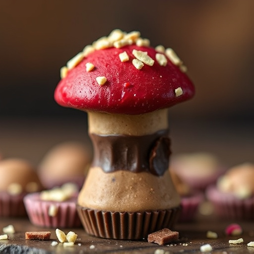 Stacked Magic Mushroom Chocolates Macro