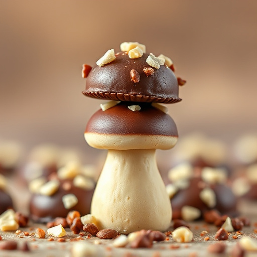 Stacked Magic Mushroom Chocolates Macro
