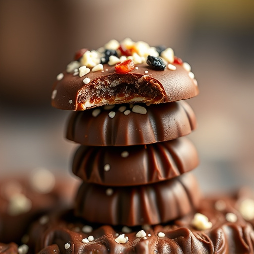 Stacked Magic Mushroom Chocolates Macro