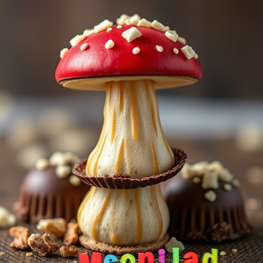 Stacked Magic Mushroom Chocolates Macro