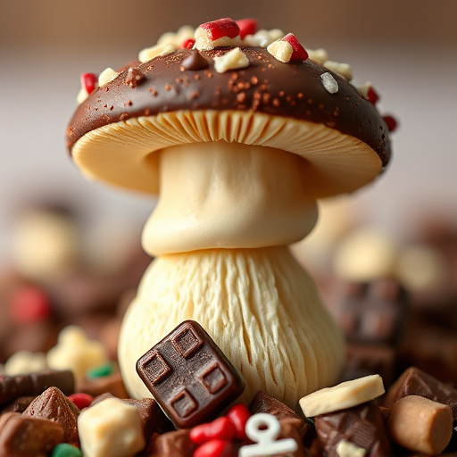 Stacked Magic Mushroom Chocolates Macro