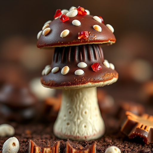 Stacked Magic Mushroom Chocolates Macro