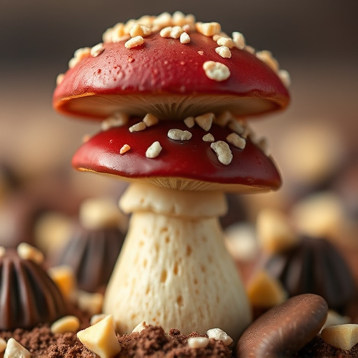 Stacked Magic Mushroom Chocolates Macro