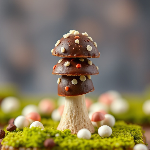 Stacked Magic Mushroom Chocolates Macro