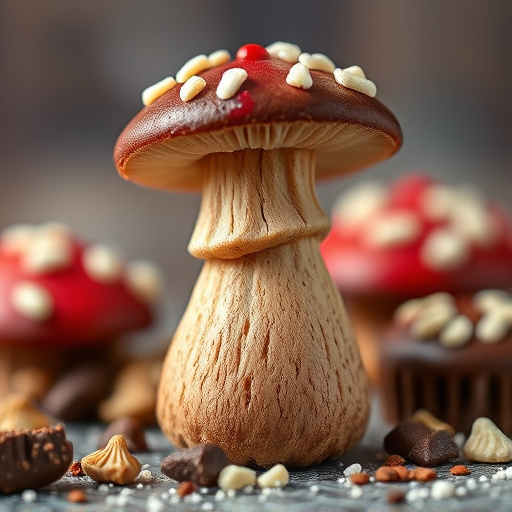 Stacked Magic Mushroom Chocolates Macro