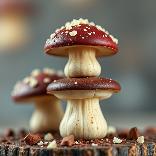 Stacked Magic Mushroom Chocolates Macro