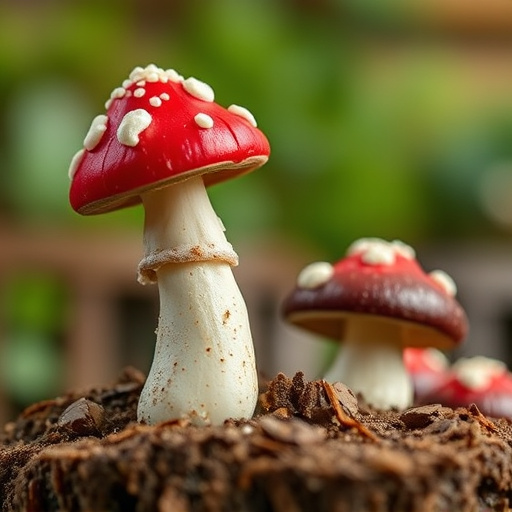 Stacked Magic Mushroom Chocolates Macro
