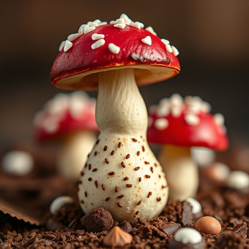 Stacked Magic Mushroom Chocolates Macro