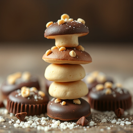 Stacked Magic Mushroom Chocolates Macro