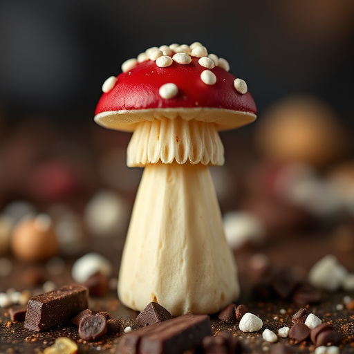 Stacked Magic Mushroom Chocolates Macro